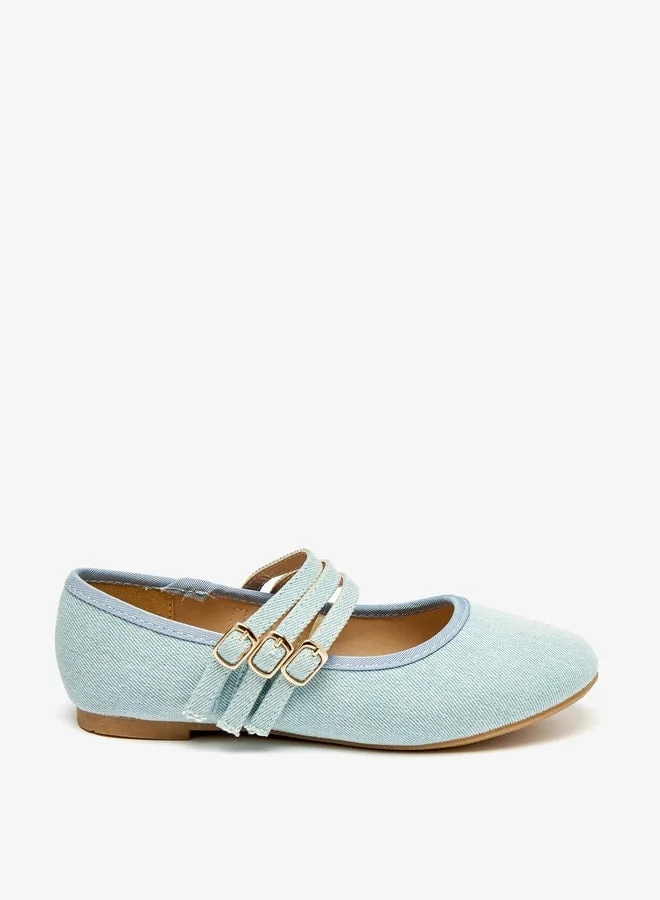 Girls Casual Slip On Round Toe Ballerinas