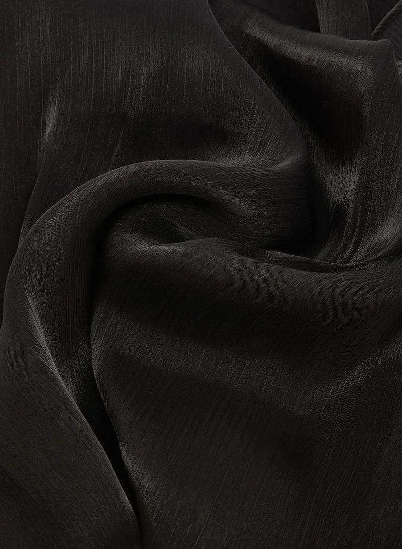 Khizana Black Metallic Modest Hijab Headscarf for Women | Best Price UAE
