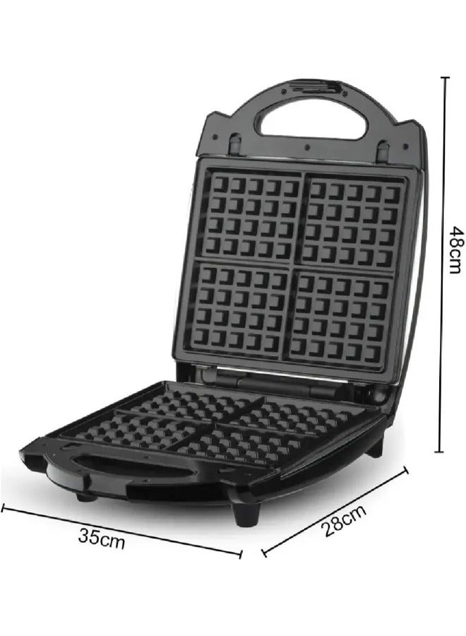 RAF Sandwich Maker, 1400 Watt, 3 Plate, Silver - R-236 - Image 2