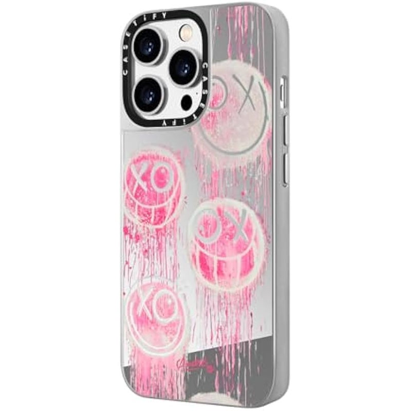 Casetify Mirror Case for iPhone 14 Pro Compatible with Magsafe - Mr. A Dripping - Silver on Silver - Image 5
