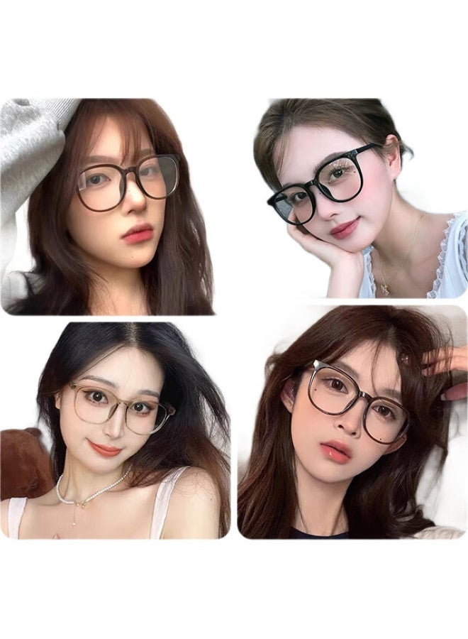 LOHO Ultra-Light Glasses Women'S Small Face Myopia Degree Can Be Equipped With Blue Light Blocking Lenses Round Face Eyeglass Frame Zeiss Lenses - Image 1