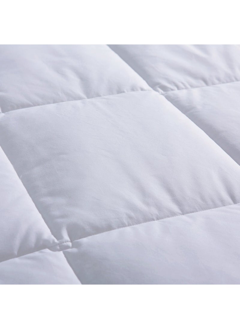 LINENWALAS - LINENWALAS Premium Comforter with Microfiber Filling, Best Warm Quilt for Winters, Special All Season Duvet, AC Comforter and AC Blanket(White, Double Bed- 90x100 inch) - Image 1