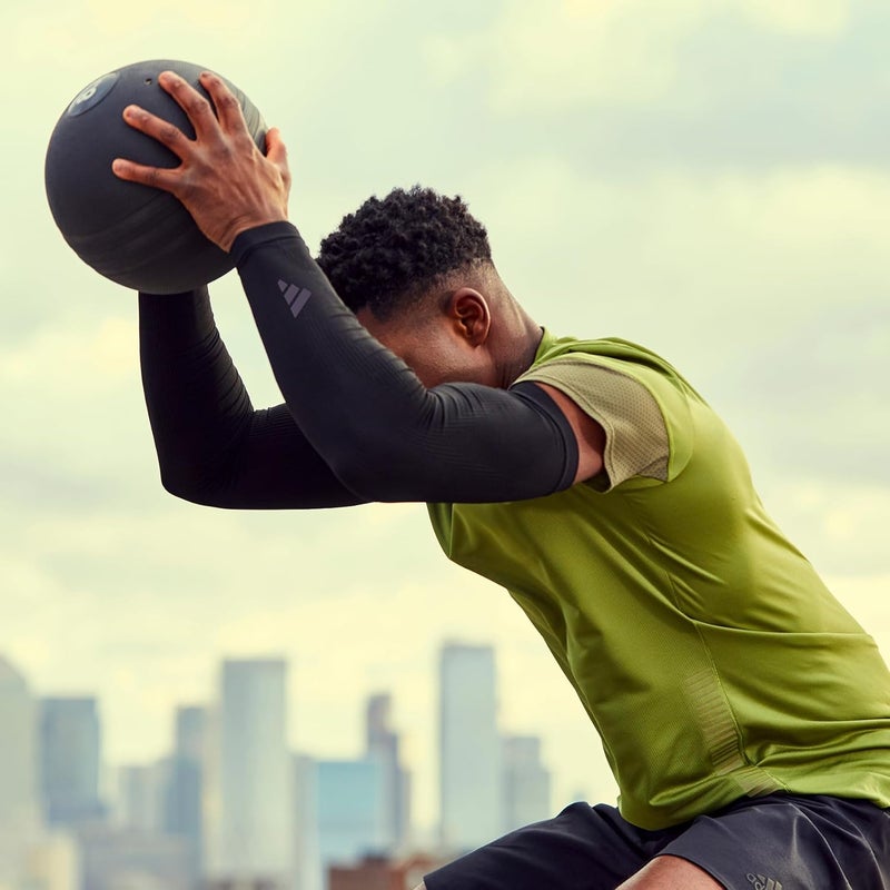 Adidas أكمام ضغط تدريب للبالغين من أديداس للجنسين - أسود - L/XL - Image 5