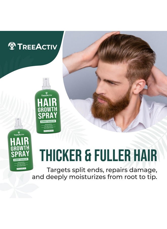 TreeActiv Hair Growth Daily Nourishing Spray 8 Oz Hair Growth For Women And Men Biotin Spray For Hair Growth Hair Growth Spray For Fuller Hair Hair Growth Product With Argan Oil 2000+ Sprays  - Image 4