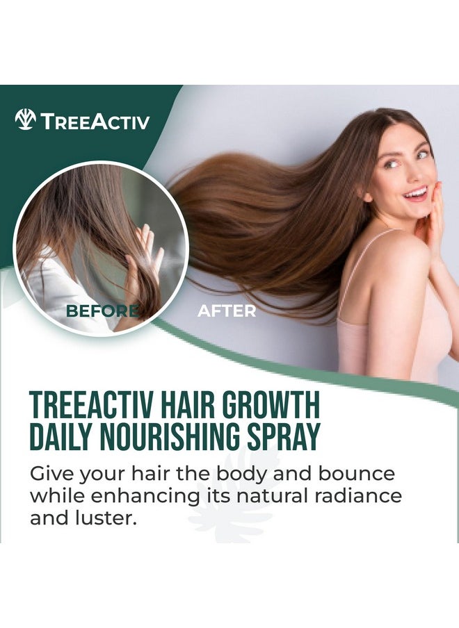 TreeActiv Hair Growth Daily Nourishing Spray 8 Oz Hair Growth For Women And Men Biotin Spray For Hair Growth Hair Growth Spray For Fuller Hair Hair Growth Product With Argan Oil 2000+ Sprays  - Image 3