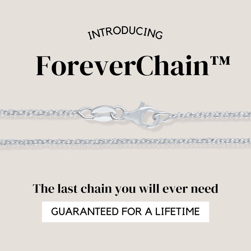 KISPER Solid 925 Sterling Silver Chain Necklace for Women Thin & Secure - Italian 1.6mm Diamond Cut Cable Link with Lobster Clasp - Made in Italy, 20 inches - Image 2