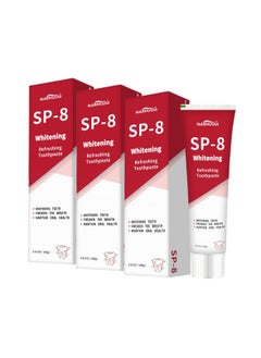 SP 3-PACK SP-8 Whitening Toothpaste, Sp-8 Probiotic Brightening Toothpaste, Deep Cleaning Care Toothpaste 100g*3  - Image 1