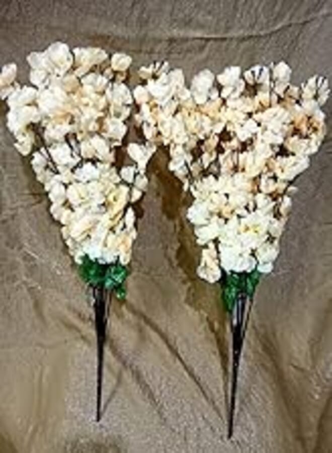 Bouquet Flowers Apricot Natural Colors 2 Set