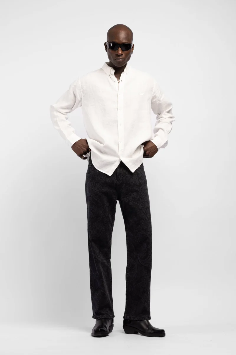 Catch C Detailed Linen Shirt