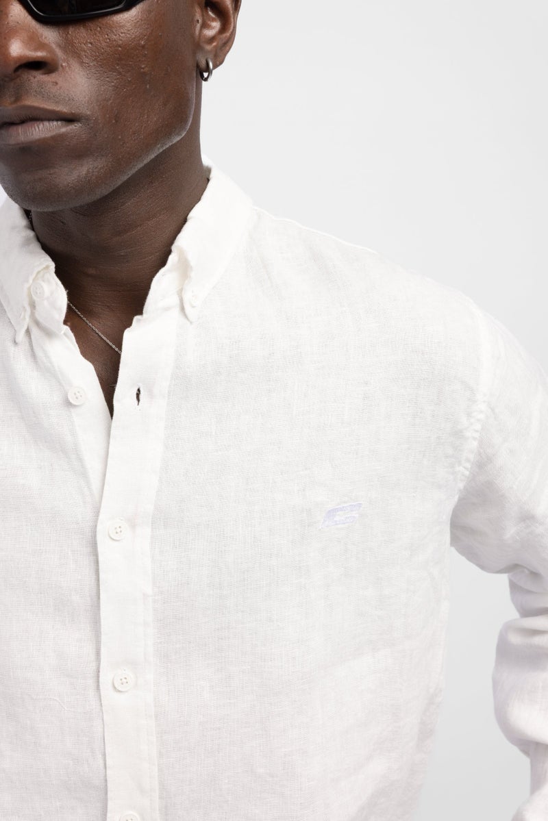 Catch C Detailed Linen Shirt - Image 3
