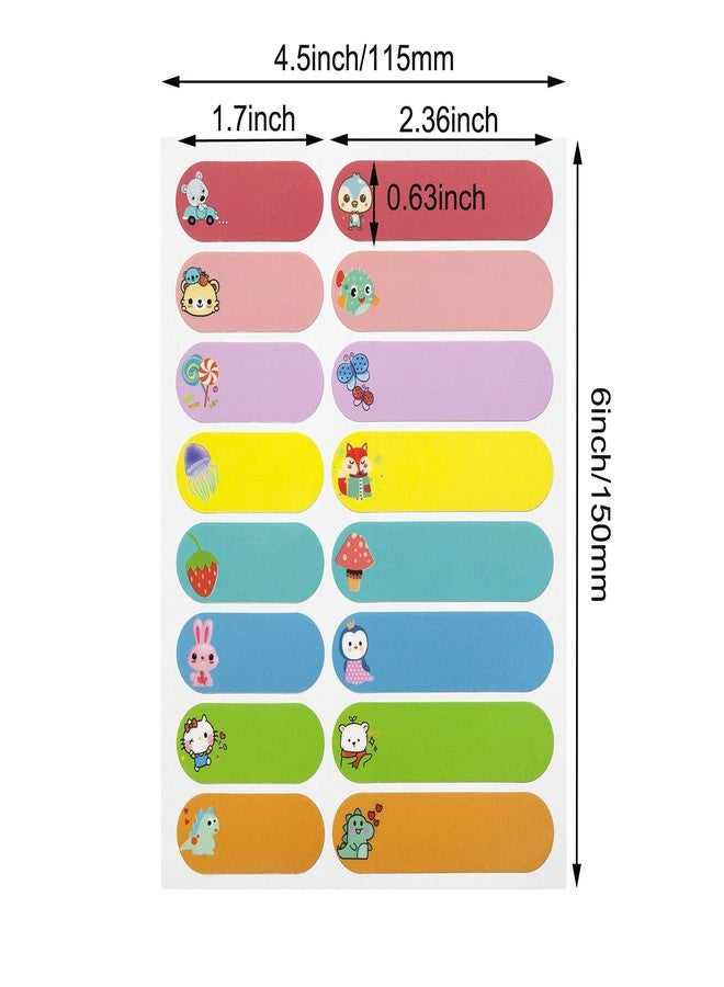 Coowayze ملصقات أسماء لأدوات الأطفال المدرسية، 64 قطعة من ملصقات زجاجات الرضاعة لرياض الأطفال، ملصقات مقاومة للماء ذاتية التغليف، آمنة للغسل في غسالة الصحون، ملصقات للأطفال الصغار لأكواب الشرب وعلب الغداء - Image 2