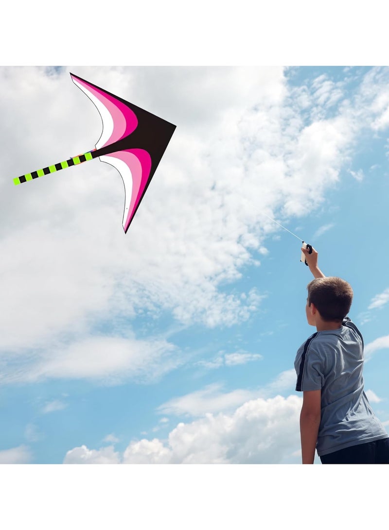Maanys Kite for Kids, 160x80cm Large Flying Toy, Beach Toys for Boys & Girls, Single Line Easy-to-Fly Kite with Handle, Outdoor Fun for All Ages - Image 2