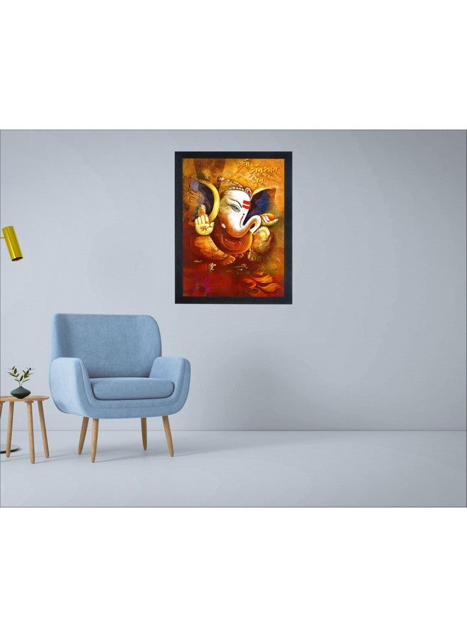 IT SOLUTIONs Ganesha Modern Art Home Wall Décor Hangings Gift Items. wall photo frame. frame color black (10 * 14) - Image 4