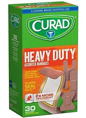 CURAD Curad Heavy Duty Assorted Bandages 30 ea ( Packs of 12) 