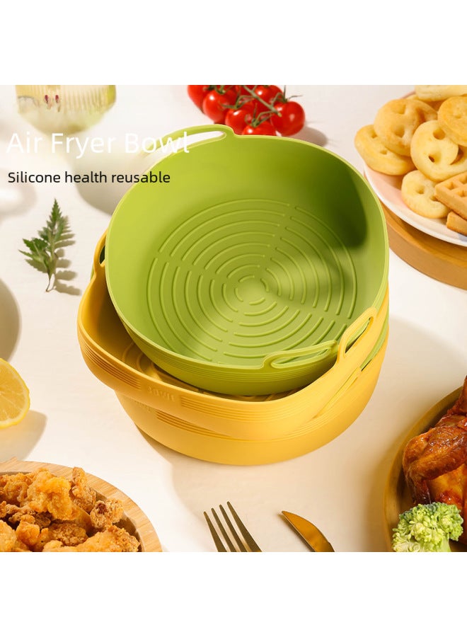 Daily Use Kitchen Utensils/baking Tray/baking Tray Oven Safe Non-stick Coating Easy Cleaning Baking Sheet-Specifications:Round Green - Image 2