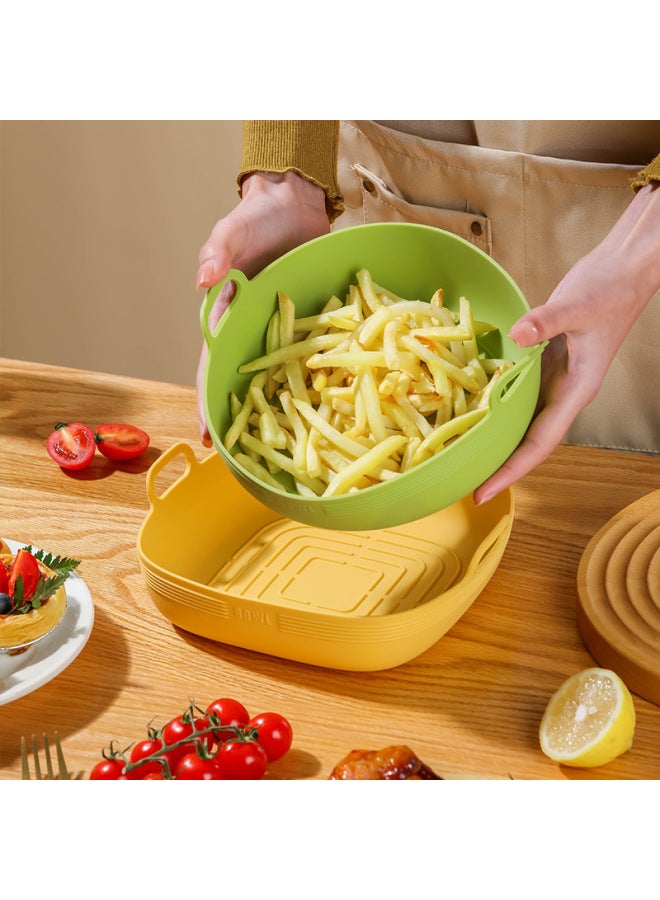 Daily Use Kitchen Utensils/baking Tray/baking Tray Oven Safe Non-stick Coating Easy Cleaning Baking Sheet-Specifications:Round Green - Image 4