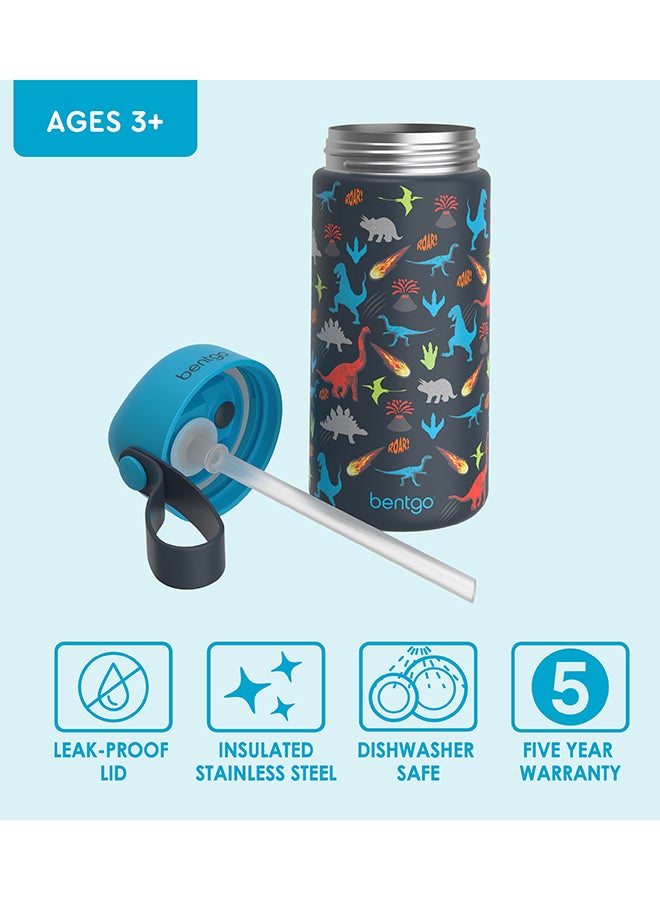 Bentgo Stainless Steel Insulated Watter Bottle 413 Ml - Dino - Image 4