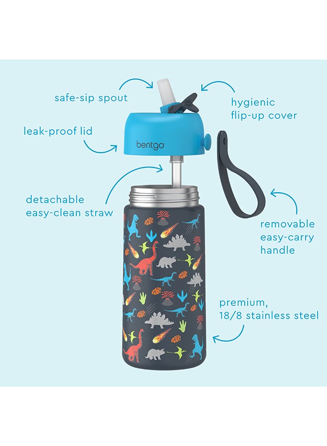 Bentgo Stainless Steel Insulated Watter Bottle 413 Ml - Dino - Image 3