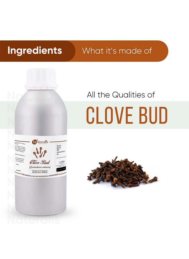 Naturalis Essence Of Nature Clove Leaf Essential Oil Therapeutic Grade For Seaming, Massage, Mehndi, Hair And Teeth And Gum - 1000Ml  - Image 2