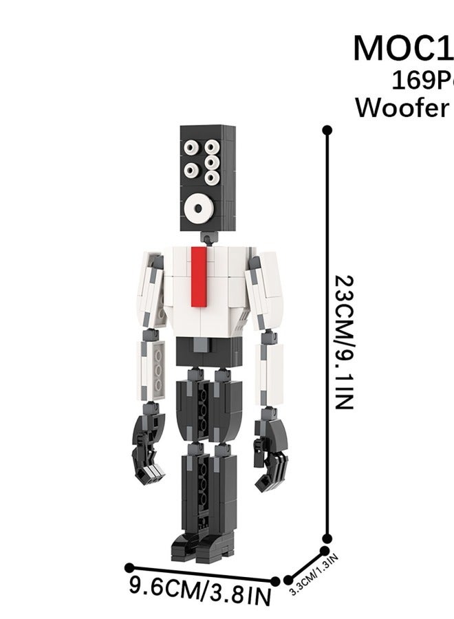 Creative MOC Toilet Man VS Monitor Man Battle Robot Audio Man Tv Man Compatible With Assembled Building Blocks-Color:MOC1311-titan Speaker  - Image 3