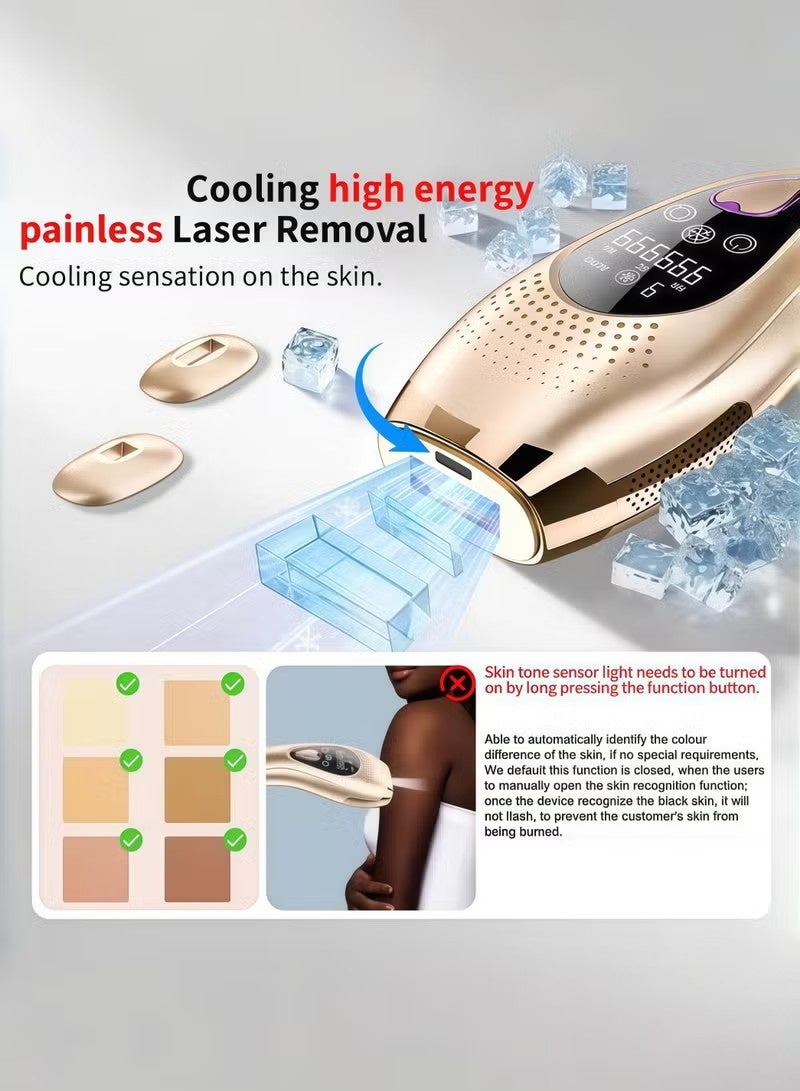 Beimu 3‑in‑1 IPL Laser Hair Removal Device Home Use | Pain‑Free Cooling IPL Hair Removal | Full Body, Facial Skin Rejuvenation & Spot Acne Removal - Image 2