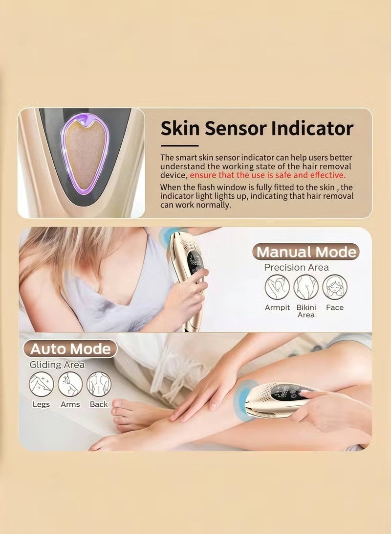 Beimu 3‑in‑1 IPL Laser Hair Removal Device Home Use | Pain‑Free Cooling IPL Hair Removal | Full Body, Facial Skin Rejuvenation & Spot Acne Removal - Image 5