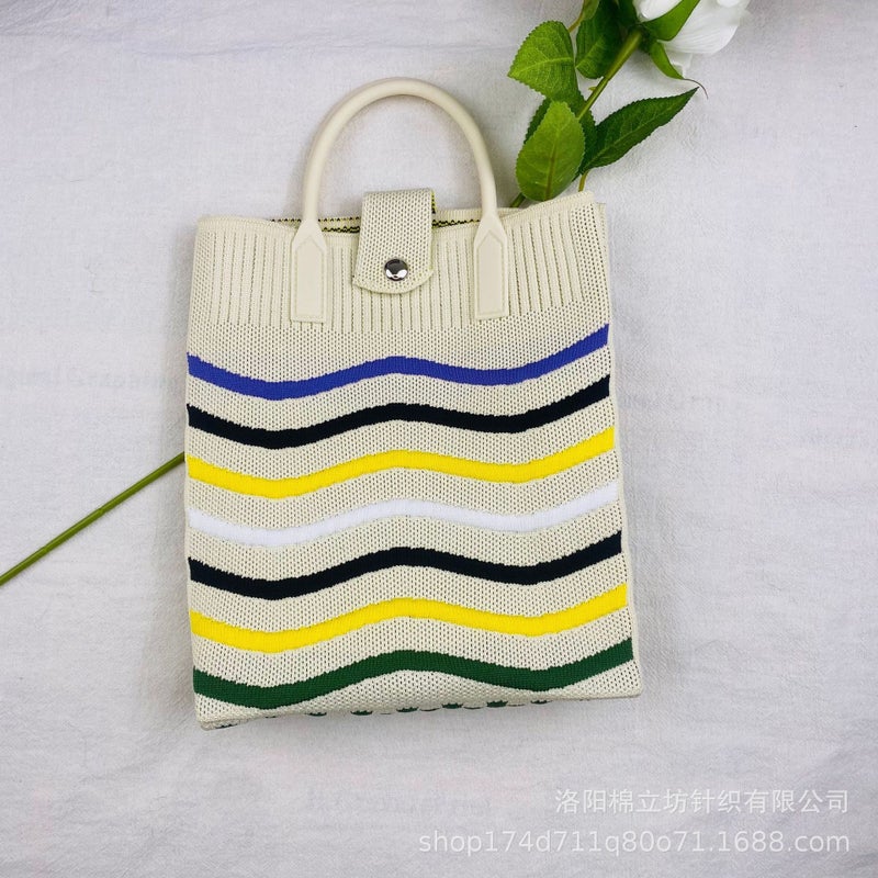 New Handbag Cartoon Bag Mini Knitted Bag Mobile Phone Bag Coin Purse Compact Portable Crossbody Bag Women'S Bag - Image 1