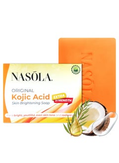 Nasola Kojic Acid Soap for Skin Clarifying Complexion Revitalization Radiance Boosting Face  Body Underarm  Armpit 