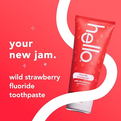 hello Wild Strawberry Kids Toothpaste with Fluoride, Strawberry Toothpaste for Kids, Safe for Ages 2 and Up, Helps Prevent Cavities, Strengthen Enamel, and Polishes Teeth, ADA Approved, 3 Pack, 4.2 Oz - Image 2