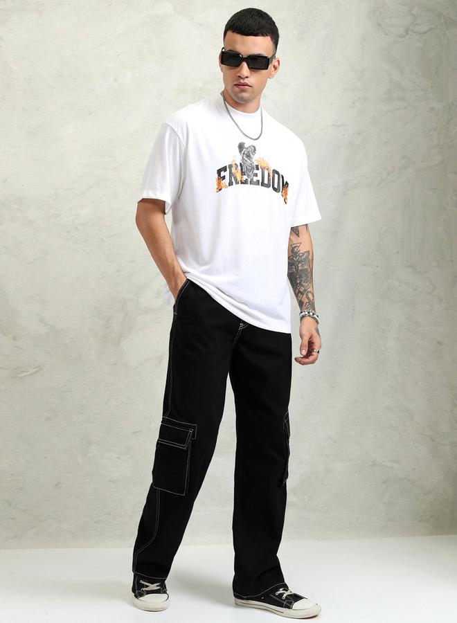 HIGHLANDER Graphic Print Round Neck Regular Fit T-Shirt by Styli - Image 2