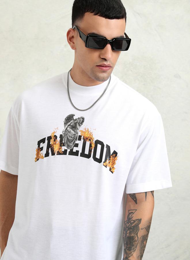 HIGHLANDER Graphic Print Round Neck Regular Fit T-Shirt - Image 4