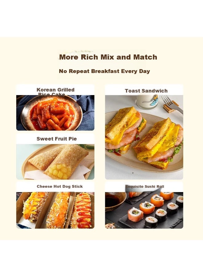 Coca-cola Sandwich Maker Multi-function Breakfast Machine Household Artifact Mini Toaster Toast Waffle Machine A-zc01h - Image 1