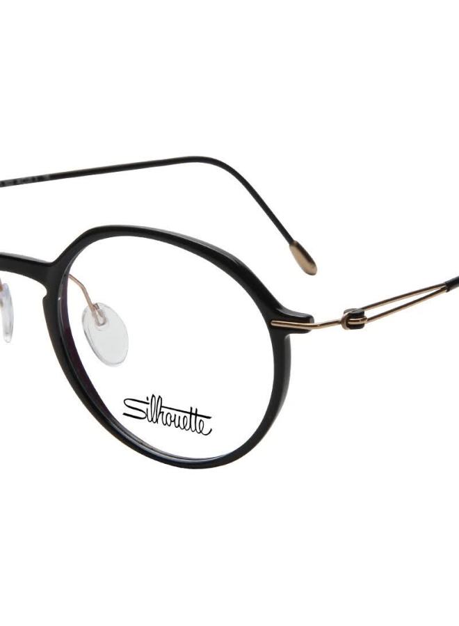 Silhouette Optical Eyeglass Frame Uni Black Frame With Gold And Black Temples 2925 75 9022 48mm - Image 4