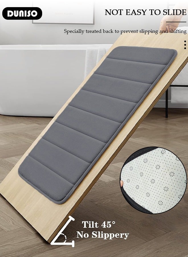 DUNISO 3 Piece Bathroom Rug Set Includes Bath Rug, Contour Mat, Super Soft Water Absorbent & Non-Slip Bath Mats for Bathroom Floor, Tub and Shower Room, Machine Washable  - Image 2