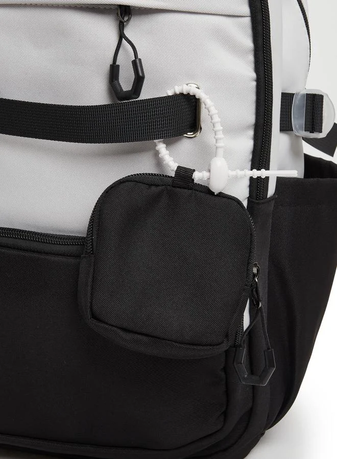 Styli Styli Color Block Backpack with Mini Purse