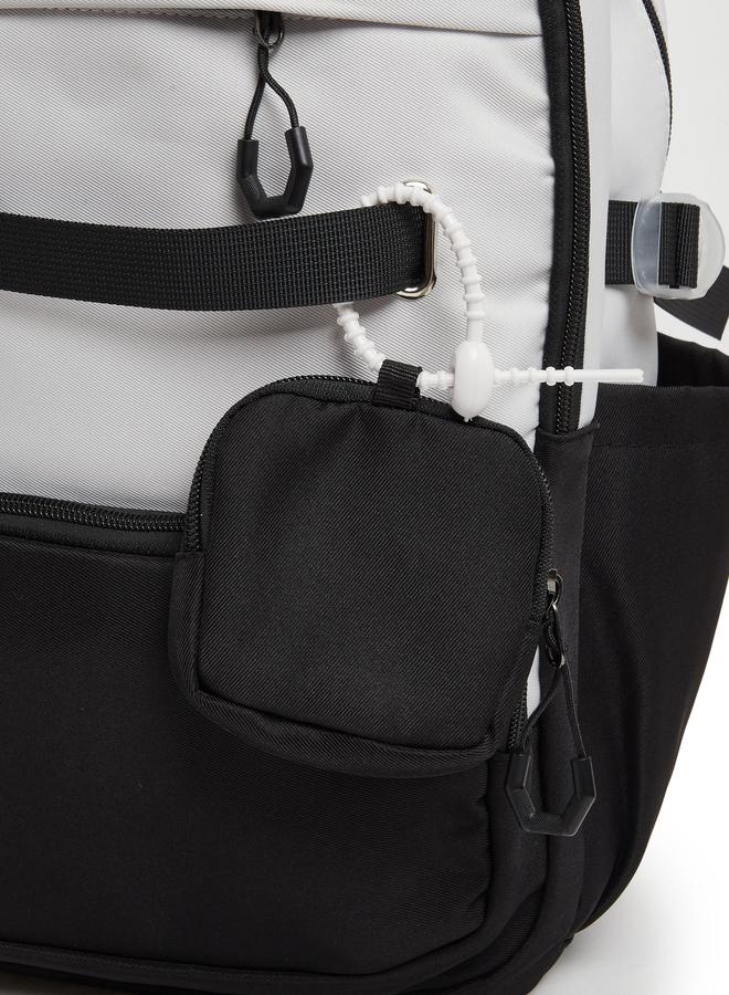 Styli Color Block Backpack with Mini Purse - Image 3