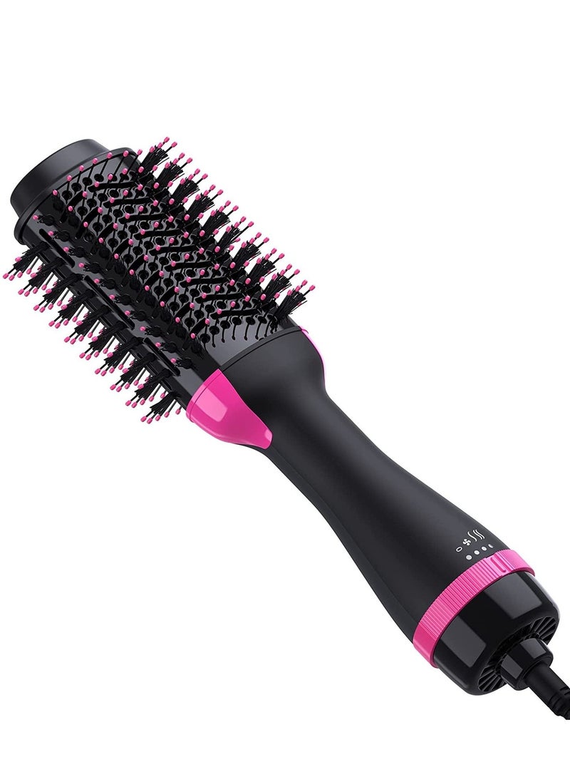 ELTRAZONE Hair Dryer Brush, Blow Dryer Brush, 4 in 1 Hot Air Brush, One Step Hair Dryer & Styler Volumizer with Enhanced Titanium Barrel, Brush Blow Dryer for Women (Red) - Image 4