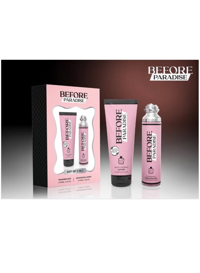 مايلستون مجموعة بيفور برادايس لوشن 250 مل مع سبراي معطرللجسم 250 مل - Image 2
