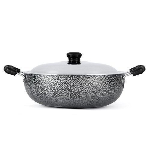 Anjali Aluminium Non Stick Kadhai with Stainless Steel Lid & 2 Side Handles Non-Stick Coating, and Durable Construction for Easy Cooking 1.5 Litre-DKD15 - Image 3