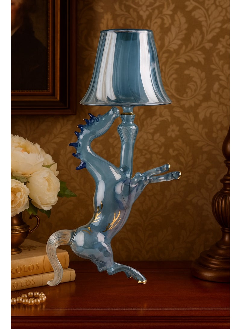 Roza lighting Blue Horse Table Lamp - Image 3