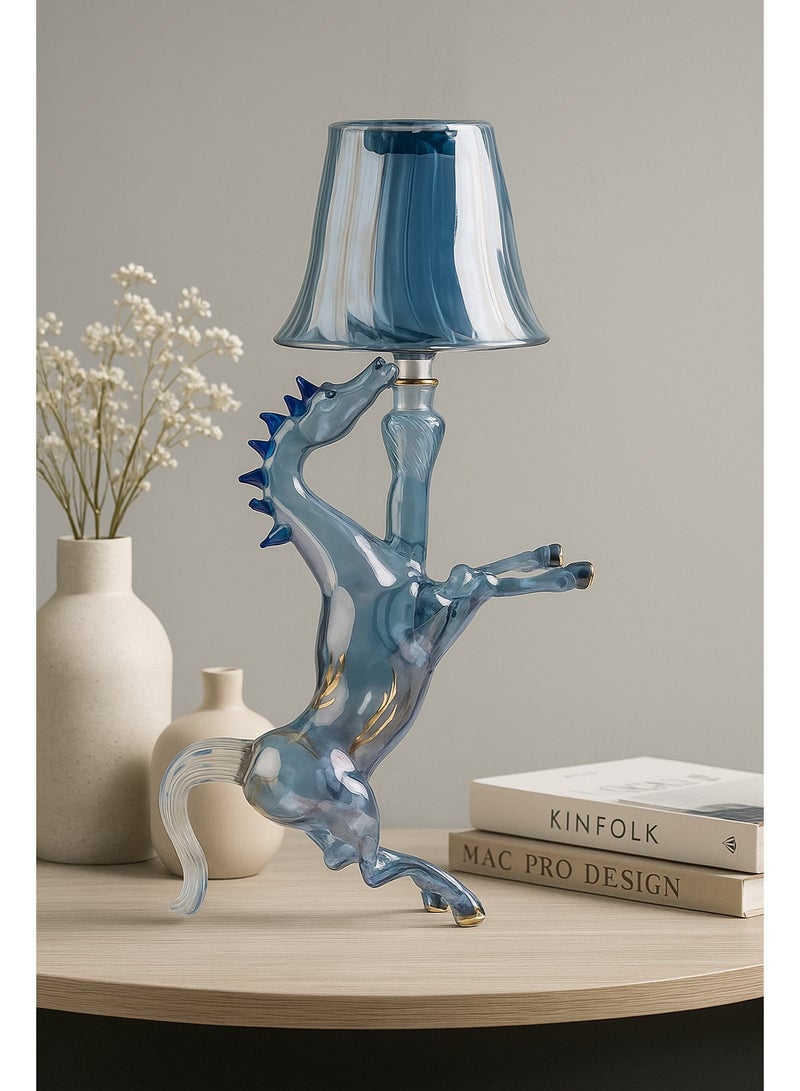 Roza lighting Blue Horse Table Lamp - Image 4