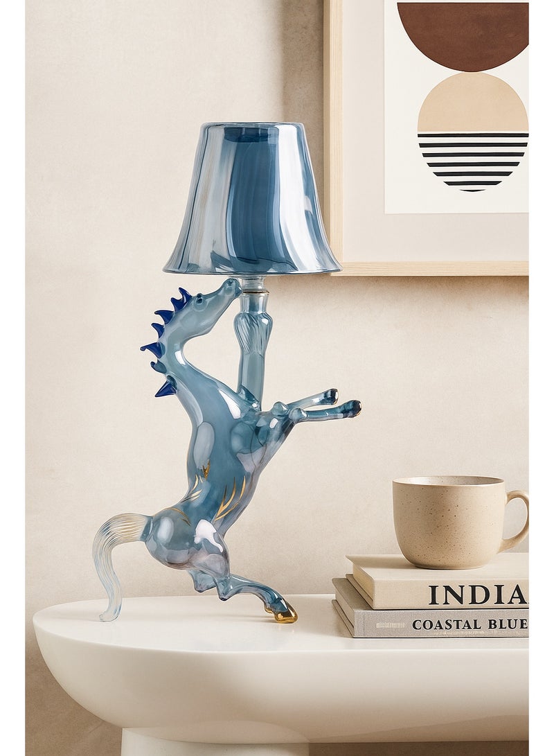 Roza lighting Blue Horse Table Lamp - Image 5