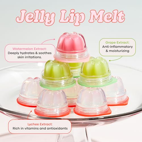 TONYMOLY Jelly Lip Melt – Watermelon Gloss, Moisturizing & Hydrating Korean Lip Balm, Nourishing Treatment, 0.31 oz - Image 4