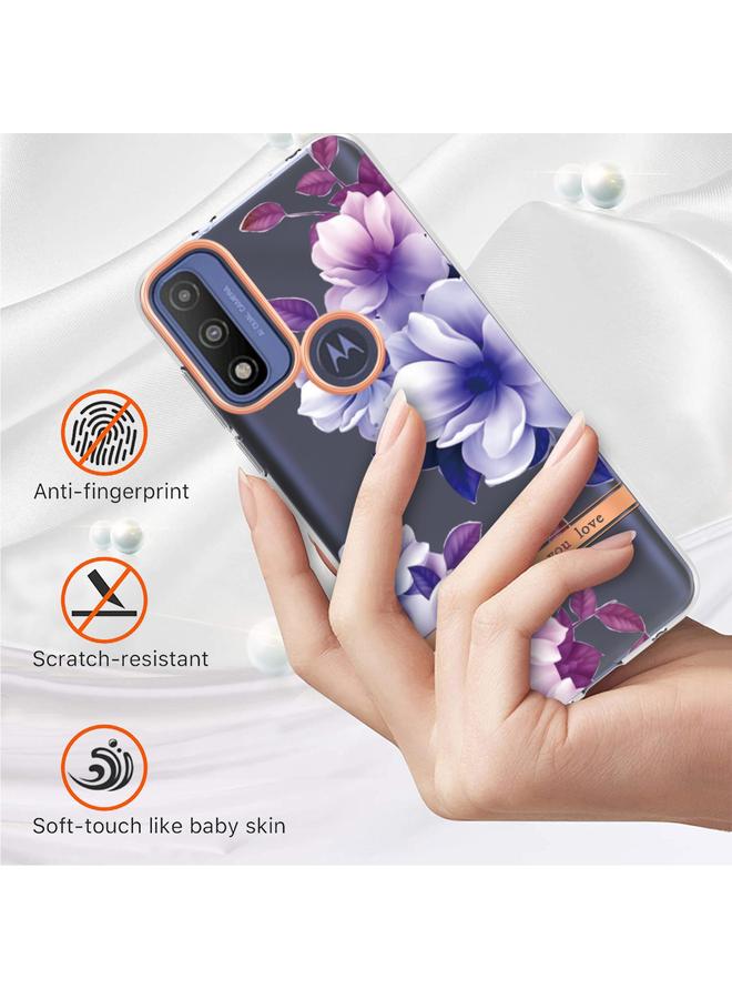 اس-توب جراب لهاتف Motorola Moto G من سلسلة الزهور والنباتات النقية IMD TPU - Image 2