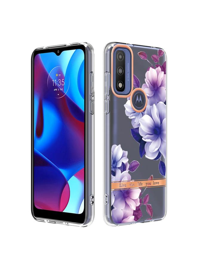 اس-توب جراب لهاتف Motorola Moto G من سلسلة الزهور والنباتات النقية IMD TPU - Image 1