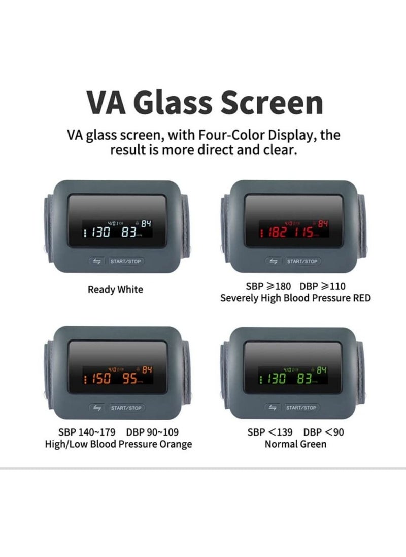 Blood Pressure Monitor, Bluetooth Upper Arm Blood Pressure Monitor Works,LCD Display Large Screen Fully, Automatic Accurate Readings Adjustable bp Cuff, Voice Prompt, Irregular Heartbeat Detection