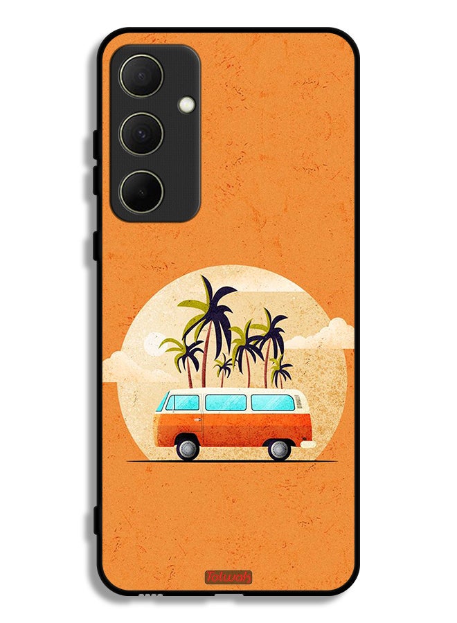 Tolwak Samsung Galaxy A35 5G Protective Case Cover Bus Art - Image 1