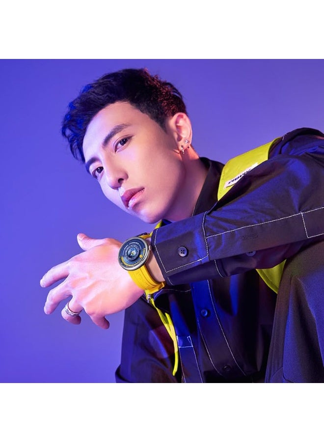 مارك وارفيلد الرجل الجديد ساعة فاخرة للرجال من ماركة فير وريل 5700 بتصميم سيليكون جديد، ساعة يد كواترز للأعمال، هدية مثالية ليوم الميلاد. - Image 4