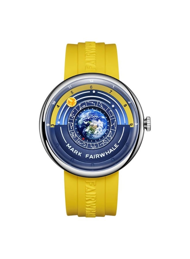 مارك وارفيلد الرجل الجديد ساعة فاخرة للرجال من ماركة فير وريل 5700 بتصميم سيليكون جديد، ساعة يد كواترز للأعمال، هدية مثالية ليوم الميلاد. - Image 1