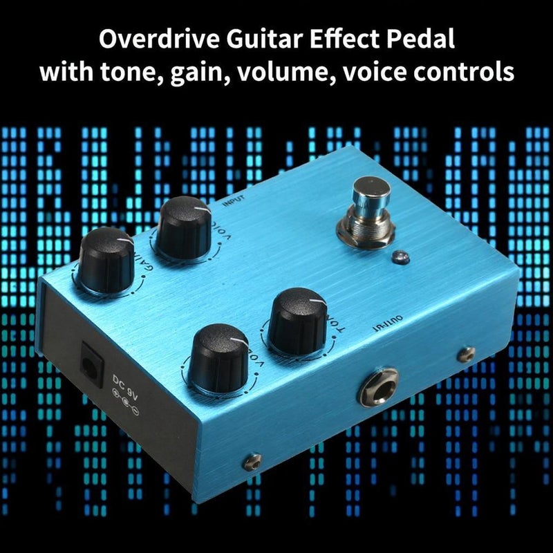 Overdrive Guitar Effect Pedal Speaker Overload Effect Processor Effector with Tone Gain Volume Voice Controls for Electric Guitar- TAICHI - Image 3